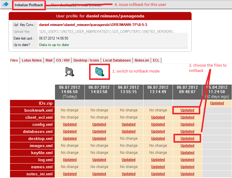 MarvelClient > Rollback of a User Profile > rollback1.png