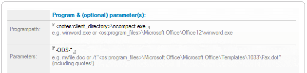 Run Program Action that runs a “ncompact” in the background
