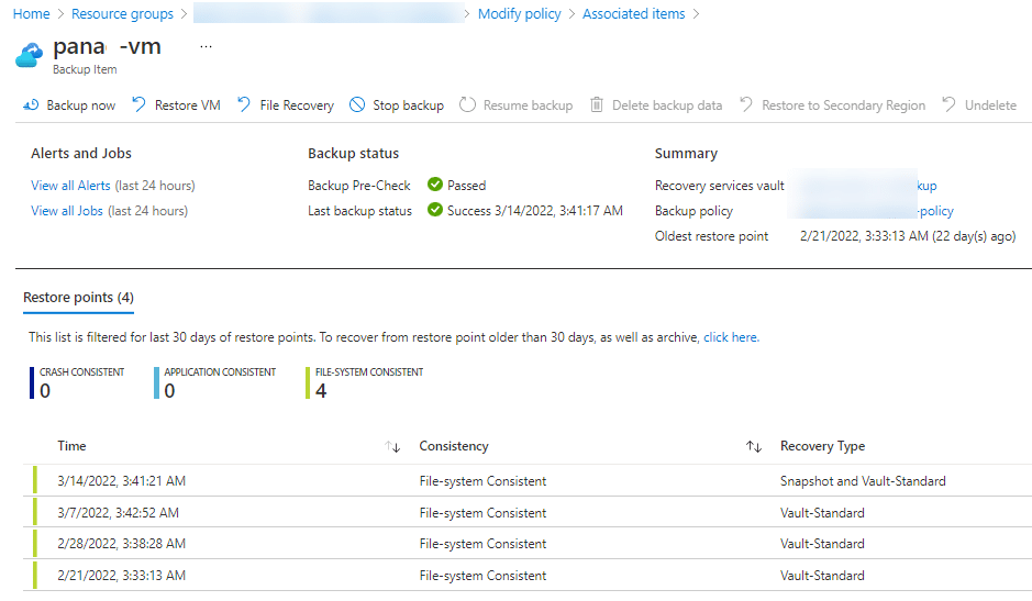 Azure Backup Deployment Example