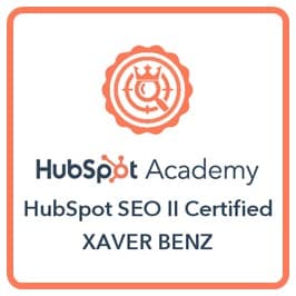 HubSpot-SEO_II-Certification-Badge-Image-Xaver-Benz
