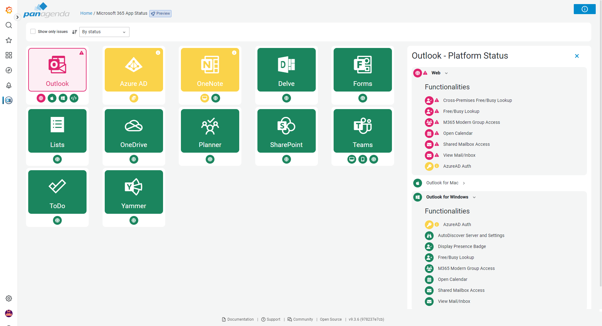 True status of the M365 user experience in OfficeEpxert TrueDEM
