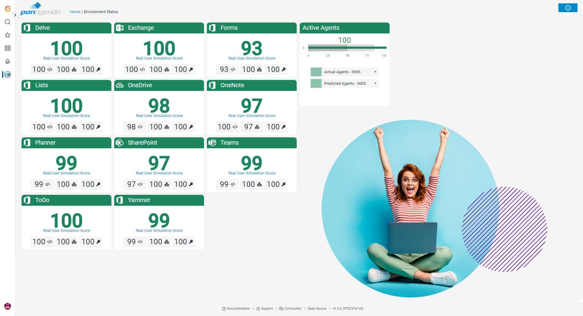 OfficeExpert-True DEM-M365-All Green-User-Experience-Environment