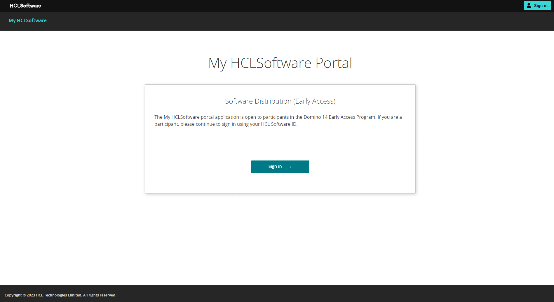 HCL's New Download Portal - Login