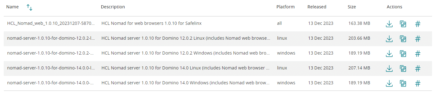 Nomad 1.0.10 ressources