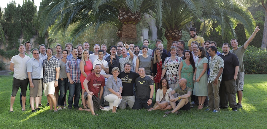 panagenda team photo in Mallorca